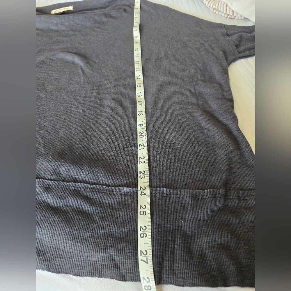 ✨️Free People | Londontown Asymmetrical Ribbed Thermal Top| Med |Oversized✨️ - Picture 4 of 8